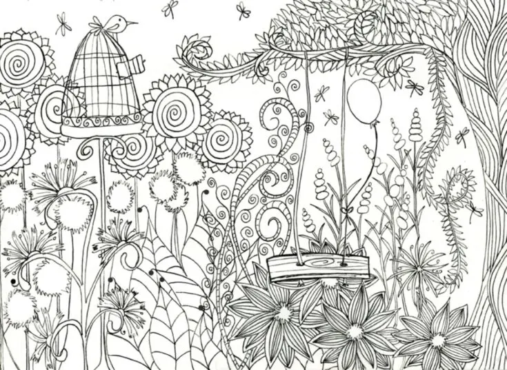 A World of Stress Relieving Patterns Adult Coloring Book: Mindfulness  Relaxation And Anxiety Relief Coloring Pages.