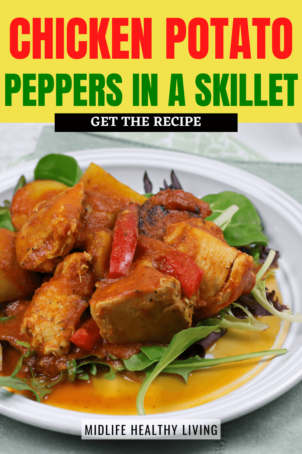 chicken potato pepper skillet recipe
