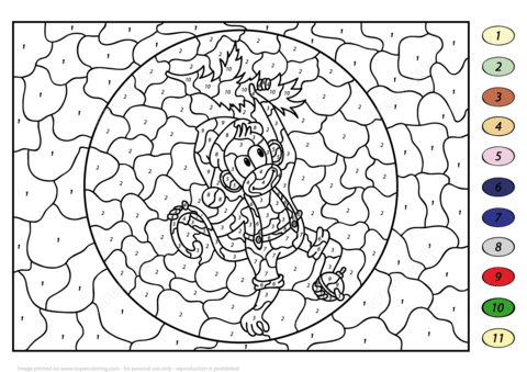 Adult Color by Number Coloring Pages - Get Coloring Pages