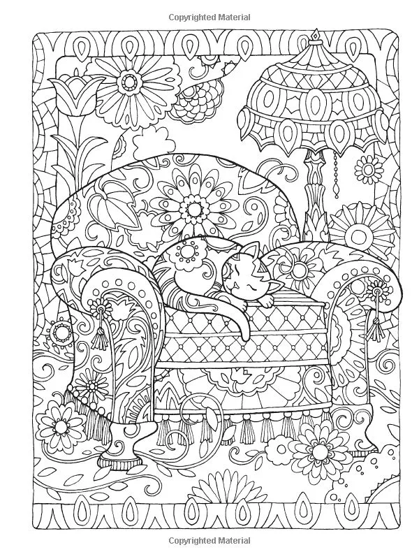 Peaceful Mind: Stress Relief Coloring Book For Adults with