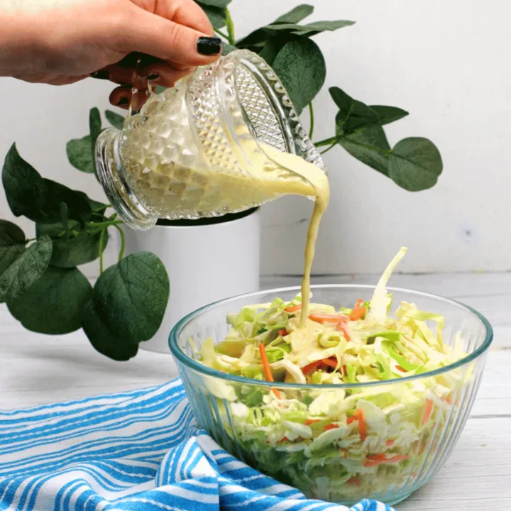 creamy lemon coleslaw dressing for salad