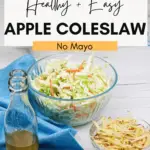 apple coleslaw no mayo dressing for side dish