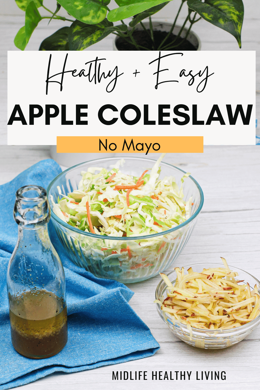 apple coleslaw no mayo that is healthy side dish