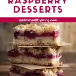 pinterest image for raspberry dessert recipes