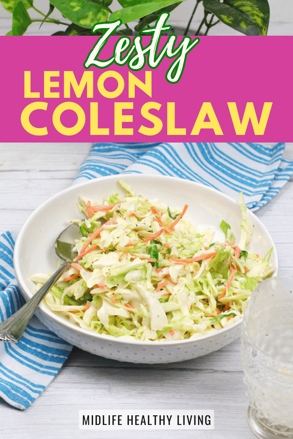 lemon coleslaw recipe perfect for summer parties and bbq