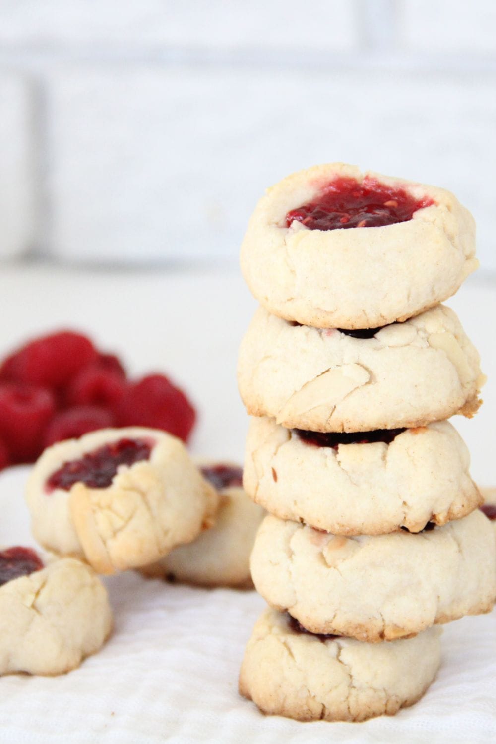 Raspberry Thumbprint Cookies