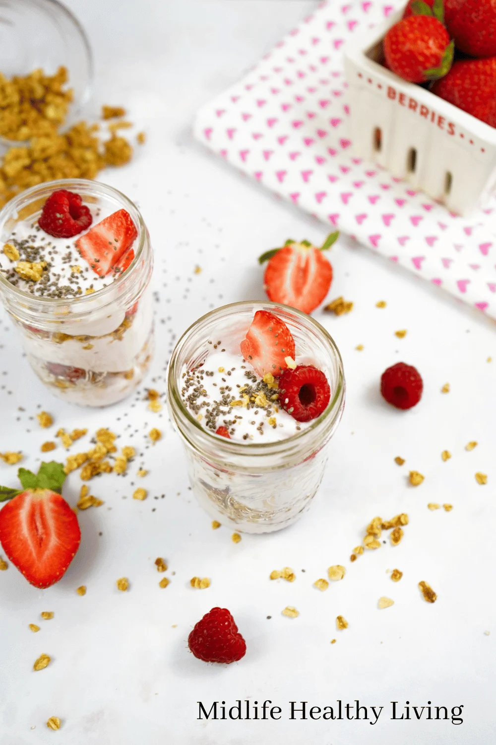 low fat and healthy yogurt parfait recipe