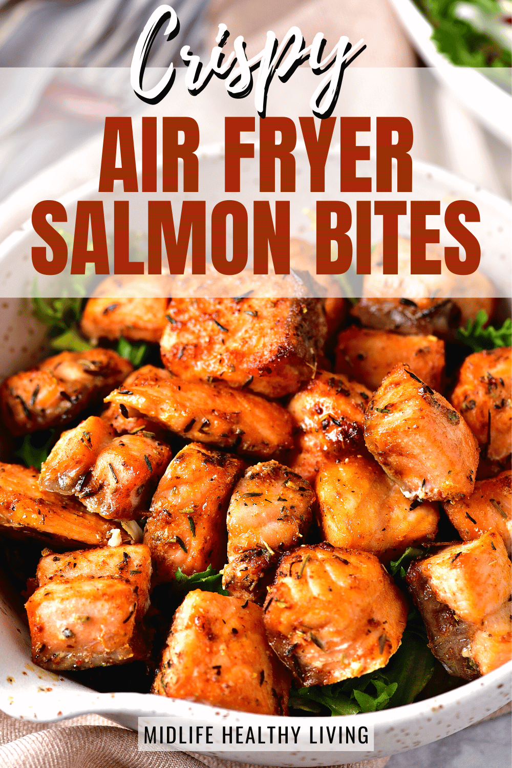 crispy air fryer salmon bites recipe