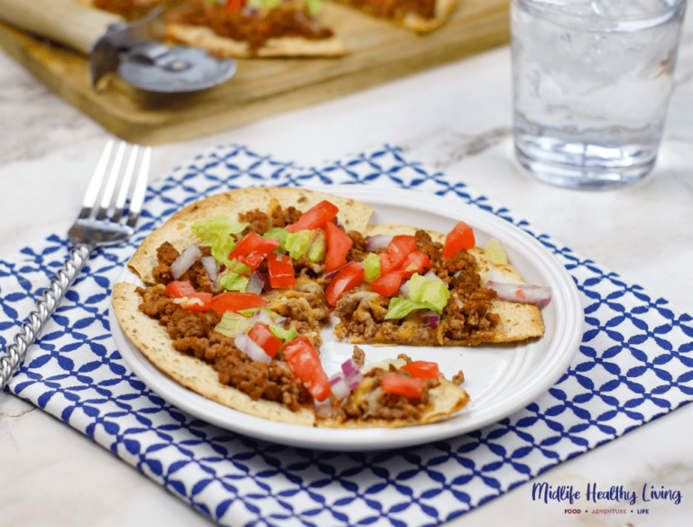 Skinny Flatbread Taco Pizza