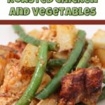 Sheet Pan Roasted Chicken and Vegetables Pinterest image