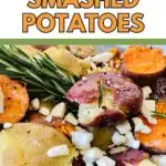 Pinterest image for WW Smashed Potatoes recipe