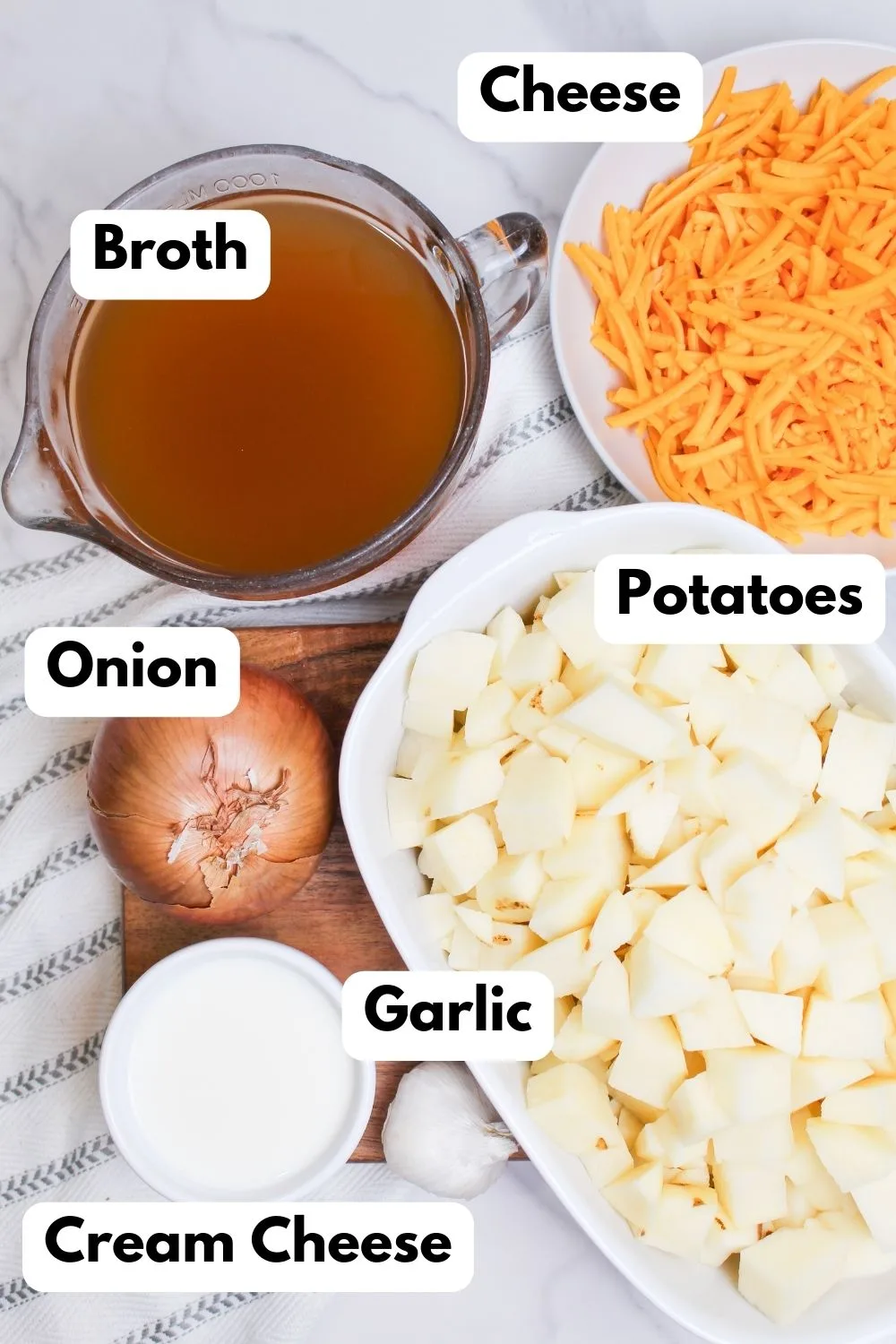ingredients needed for potato soup