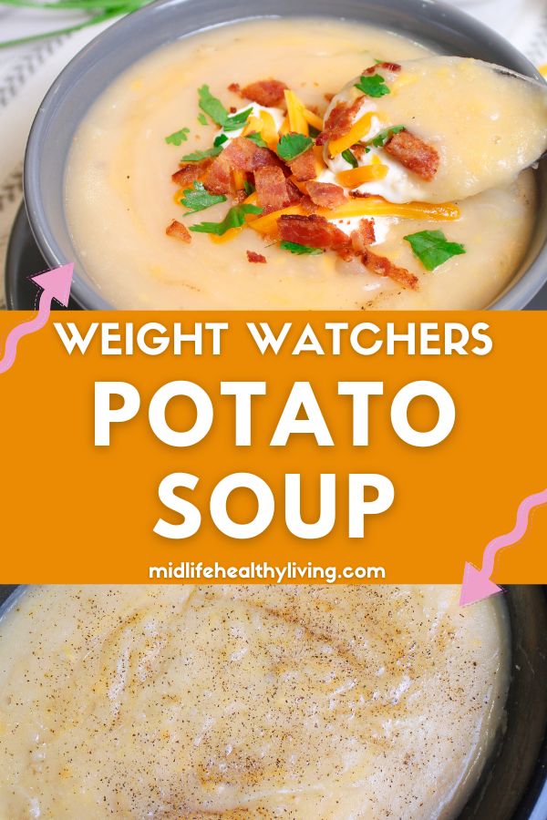 Pinterest image for Weight Watchers potato soup