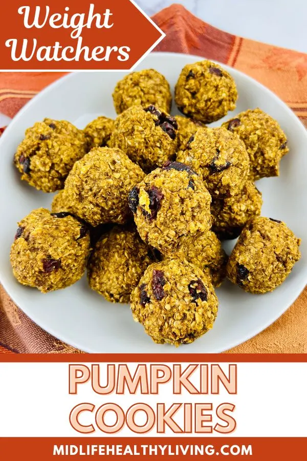 Pinterest image for Weight Watchers Pumpkin Cookies