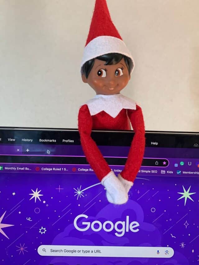 Elf on the Shelf Office Ideas Story