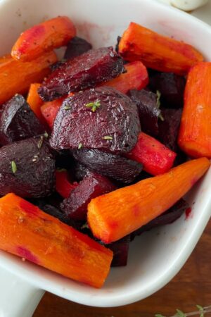 up close honey roasted beets and carrots recipes