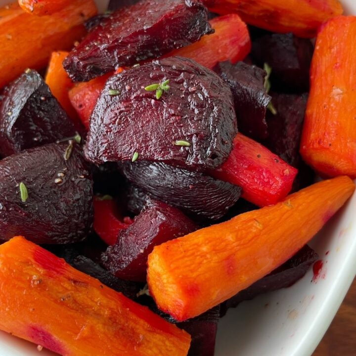 up close honey roasted beets and carrots recipes