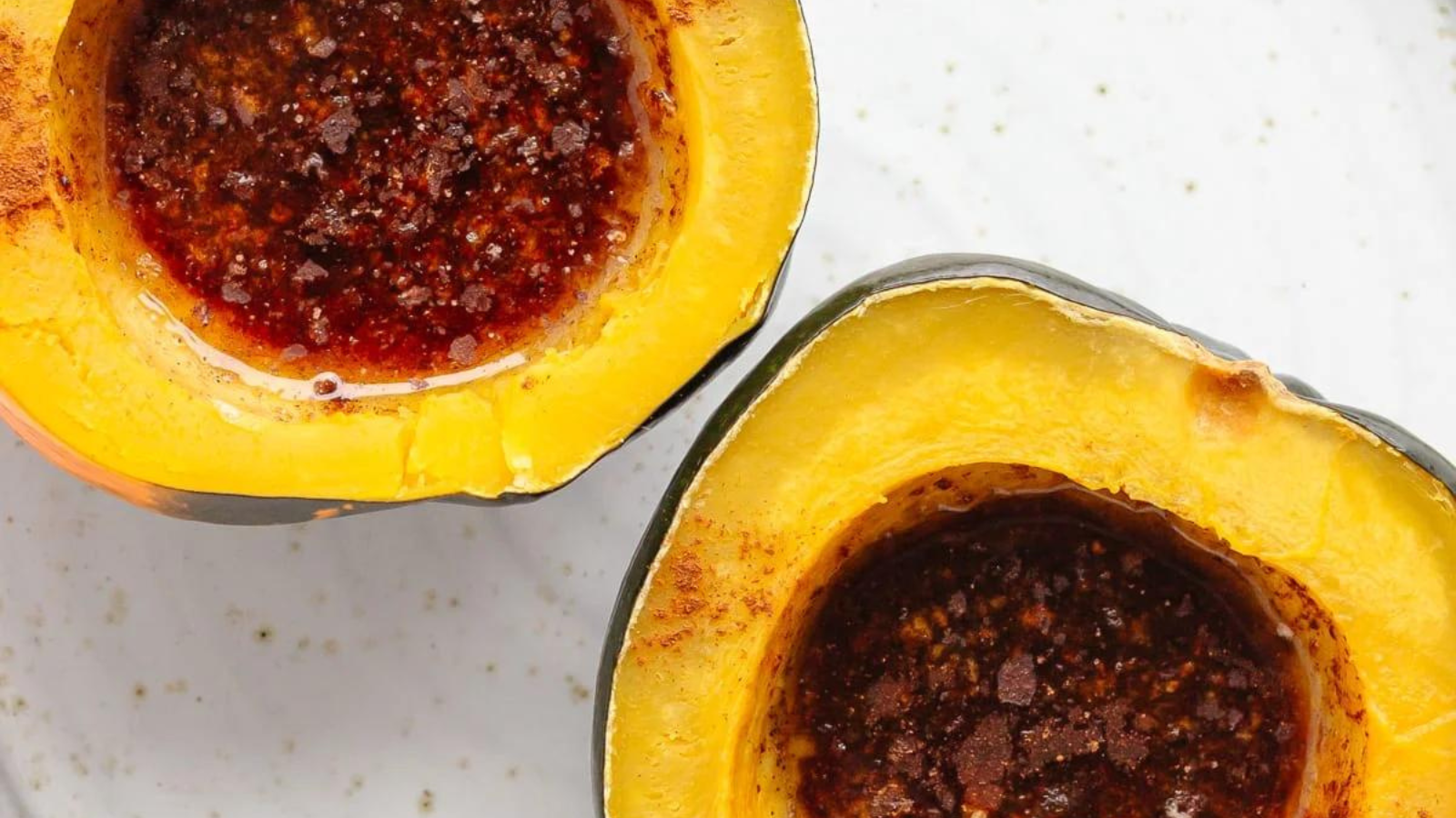 Acorn squash cooked in the instant pot.