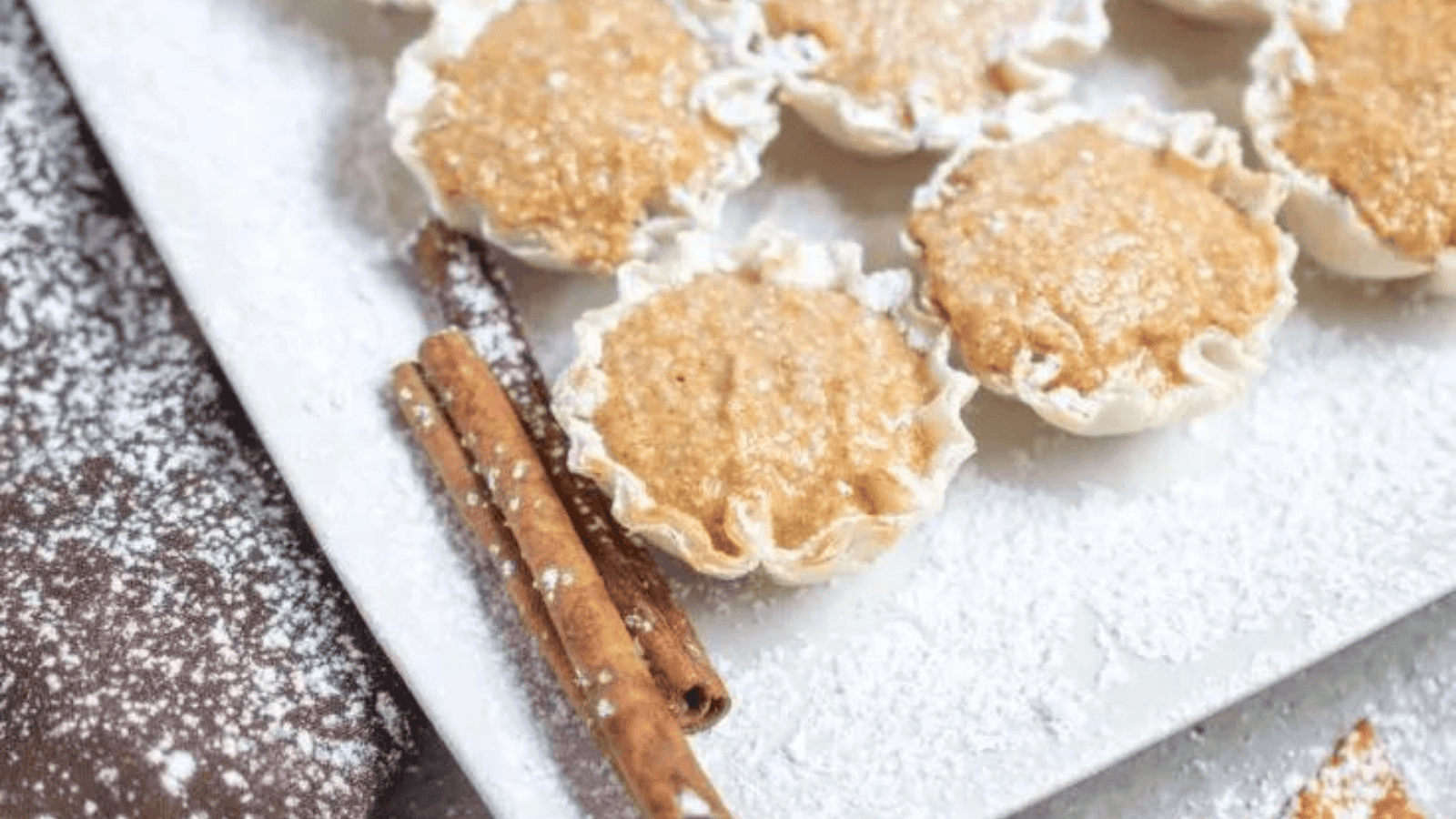 Pumpkin pie bites.