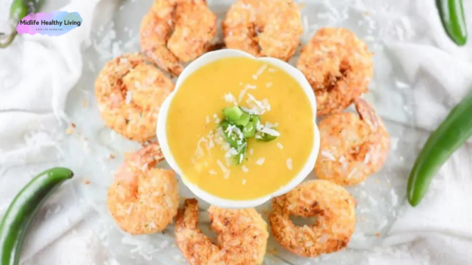 low carb coconut shrimp with coconut sauce