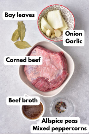 ingredients for corned beef