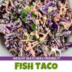 Pin image for fish taco cole slaw