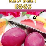 Pinterest image for pickled red beet eggs