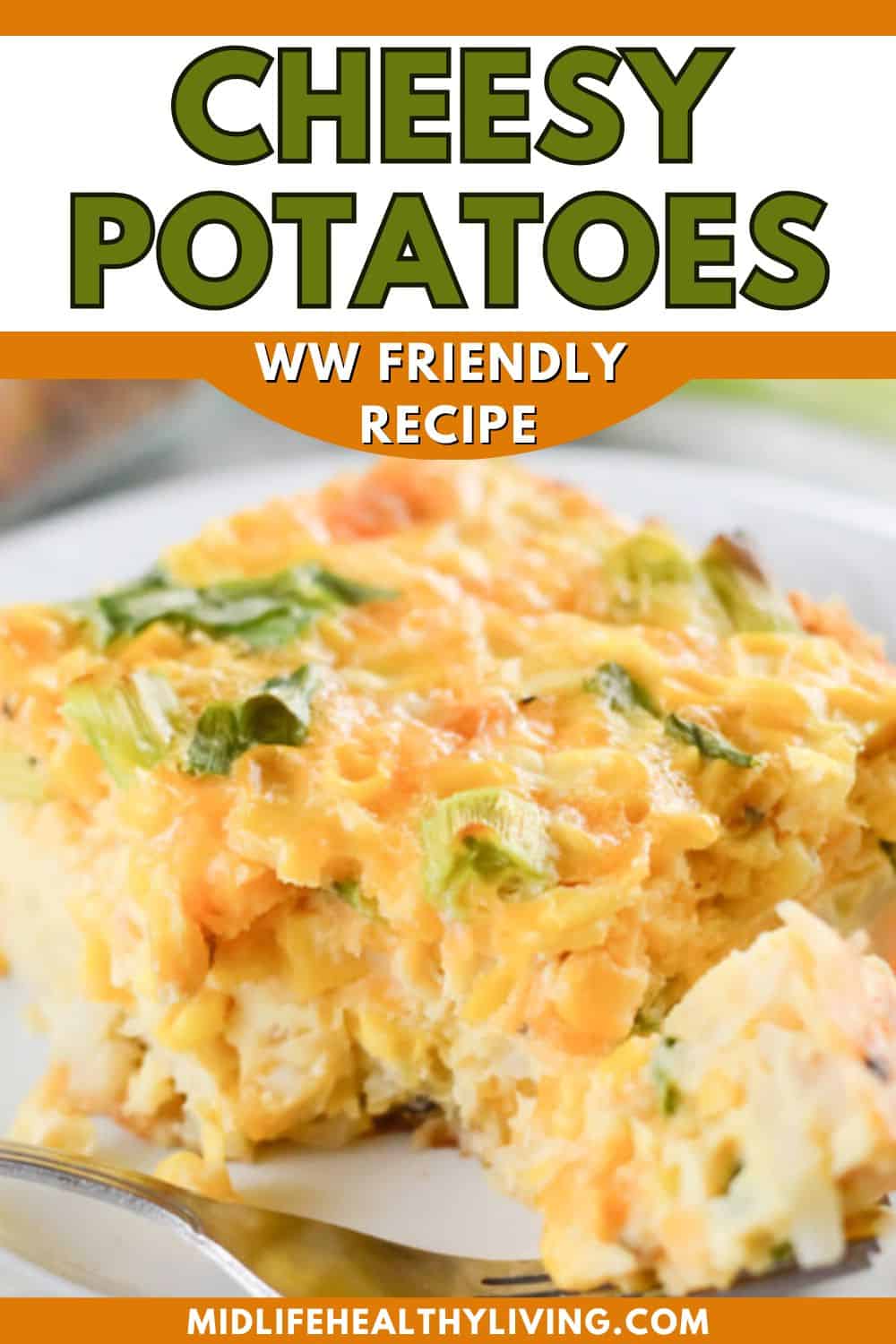Pin image for WW friendly cheesy potatoes.